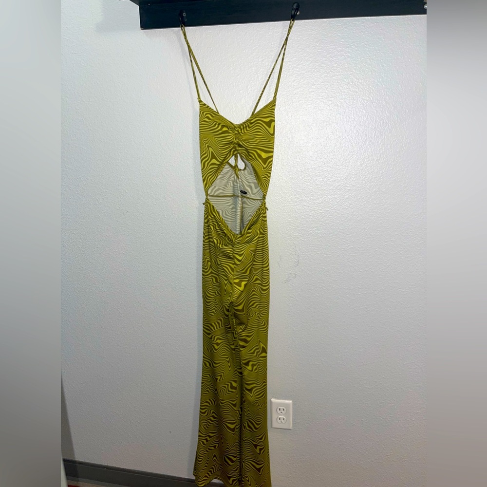 Divided H&M Green Swirl Jumpsuit